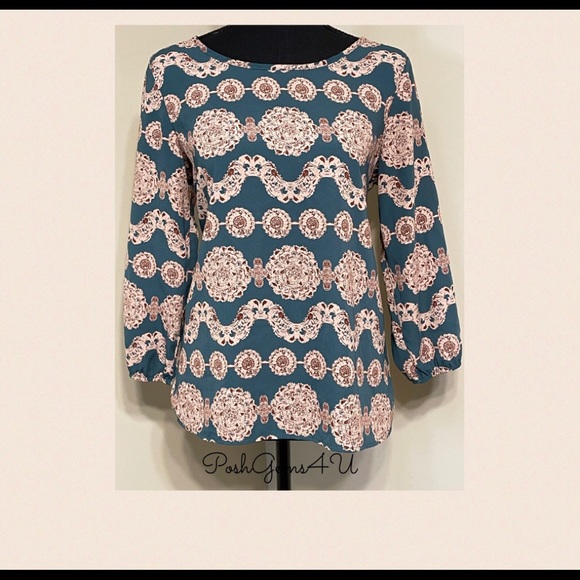 PRELOVED ✨ Geometric print blouse - Picture 2 of 2